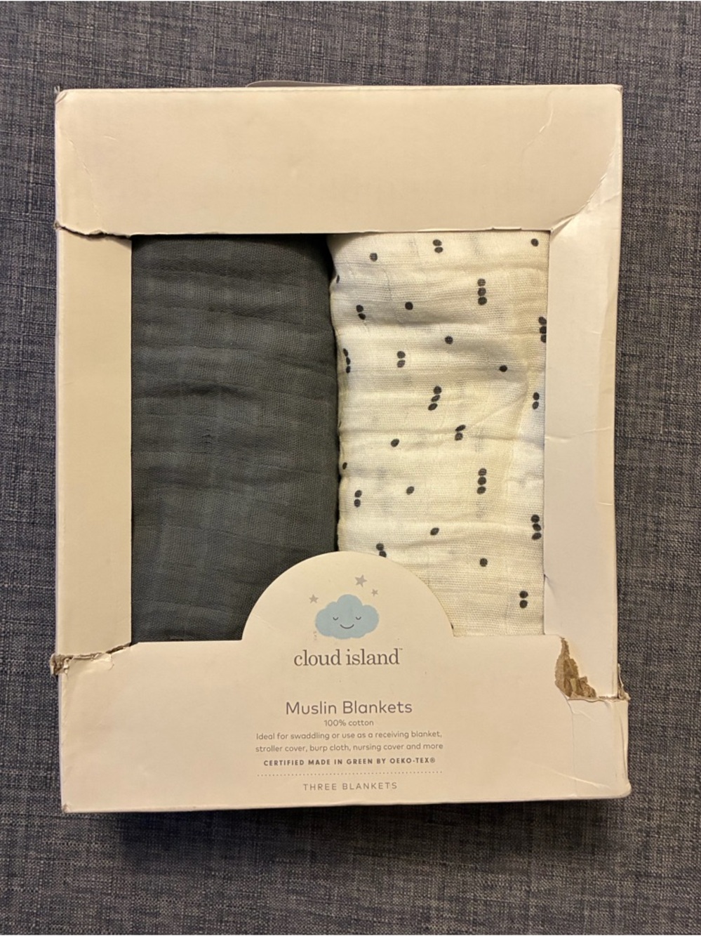 2 pack swaddle muslin baby blankets